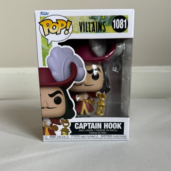 NEW! Funko Pop! Disney Villains Captain Hook #1081. - Picture 2 of 10